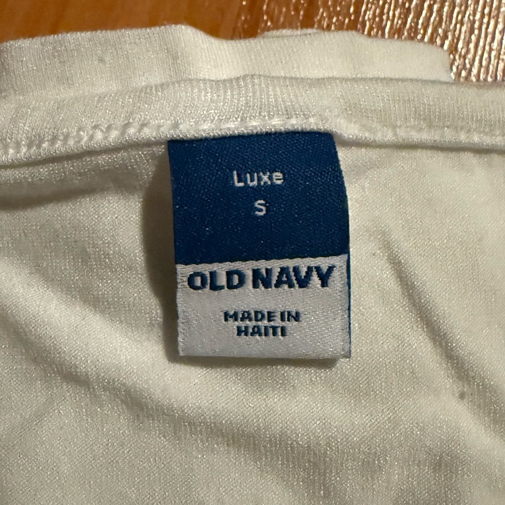 Old Navy Luxe Tee | White | Small